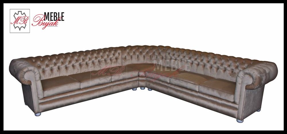 Narożnik pikowany Chesterfield Classic Mark - PRODUCENT / KOLOR