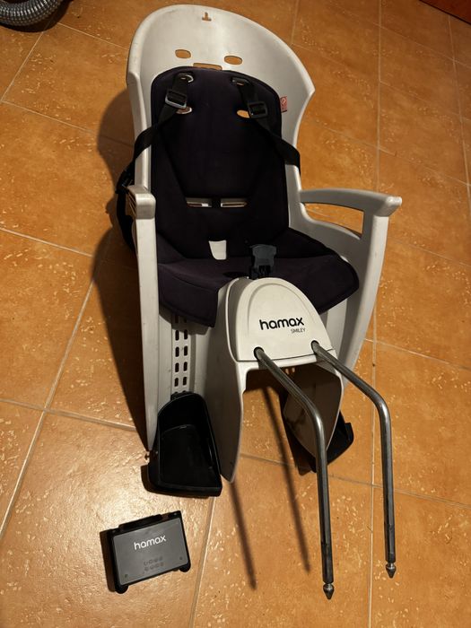 Fotelik rowerowy Hamax Smiley biały