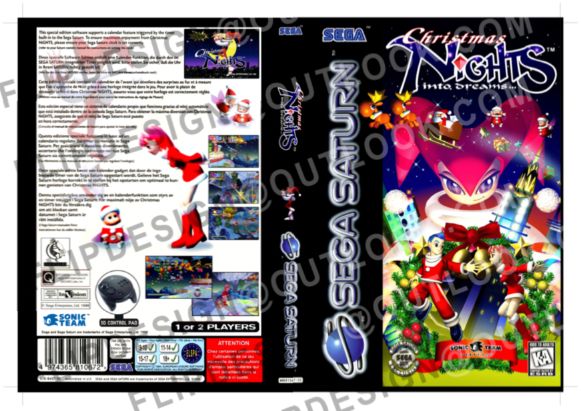 Capa Sega Saturn Christmas Nights Into Dreams