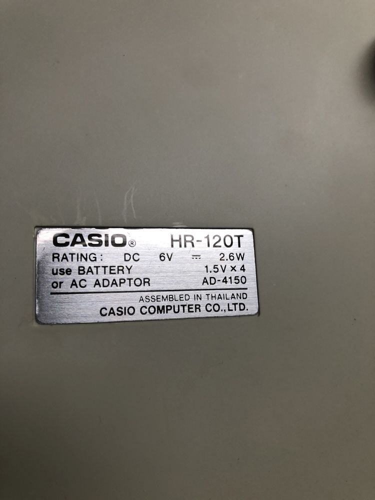 Калькулятор с принтером Casio HR-150t