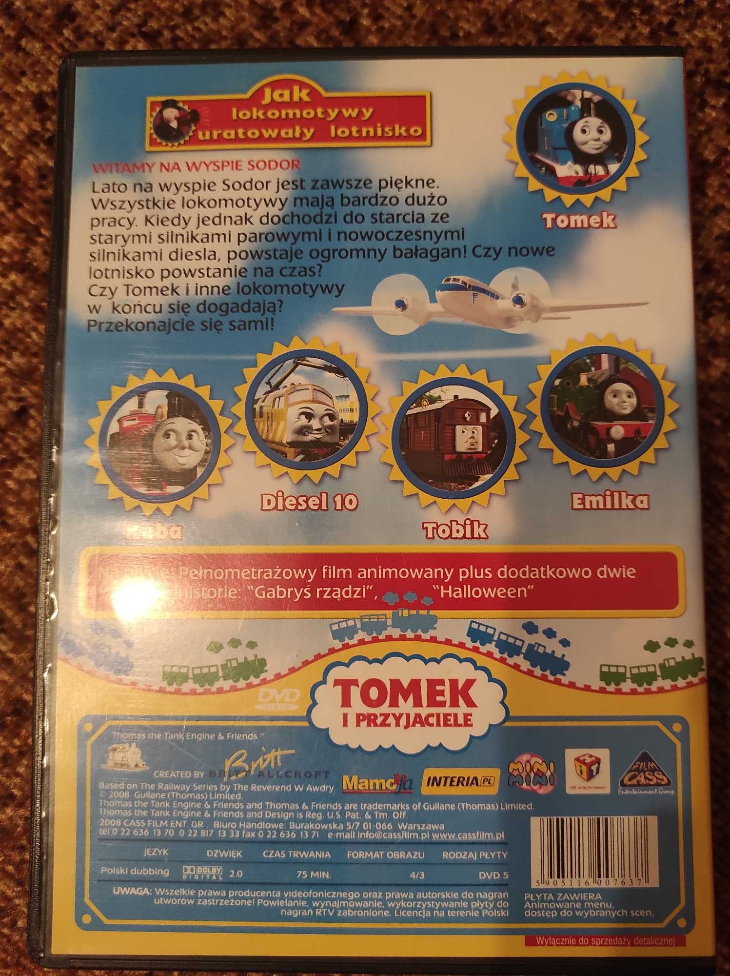 Film DVD Tomek i Przyjaciele "Jak lokomotywy uratowały lotnisko"
