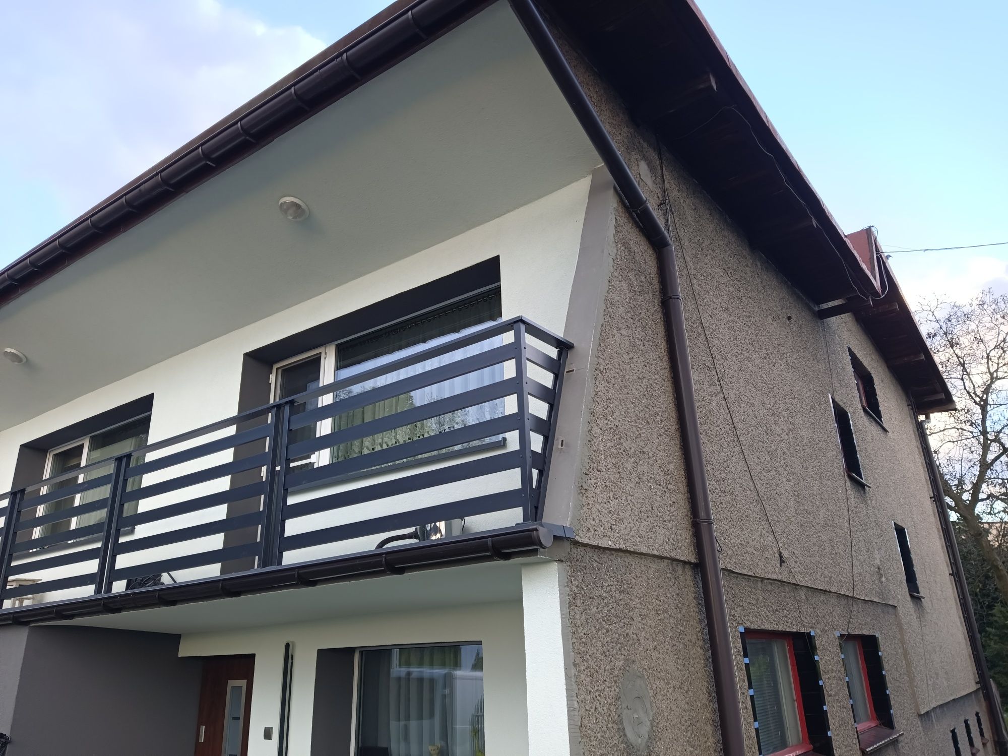 Balustrada,nowoczesna,aluminiowa malowana proszkowo