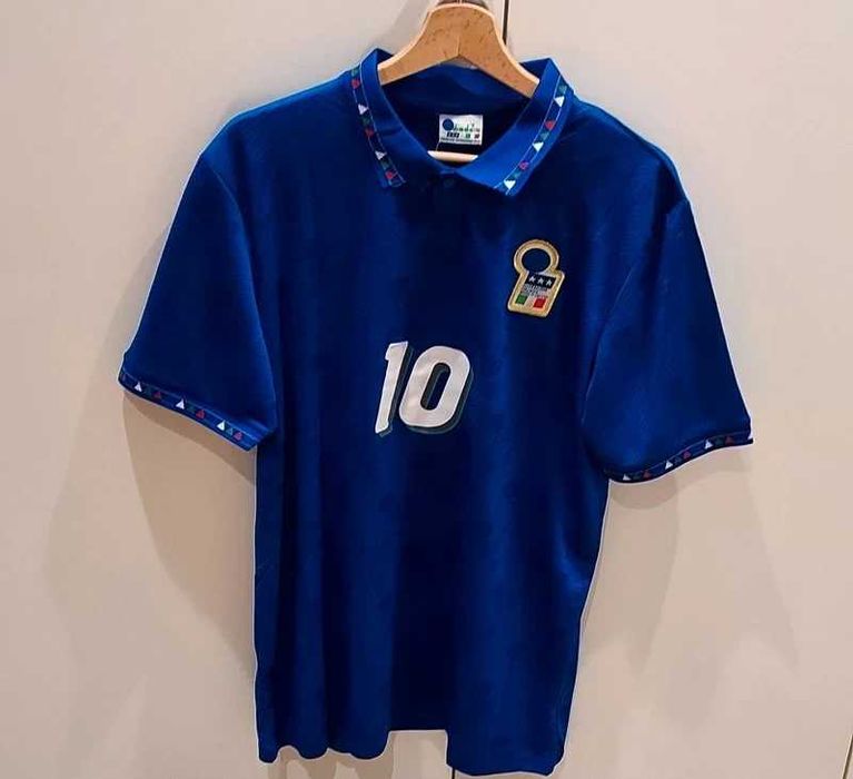 Camisola retro Italia #10 R. Baggio L