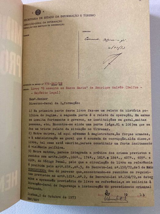 Minha Cruzada Pós-Portugal: Santa Maria, de Henrique Galvão