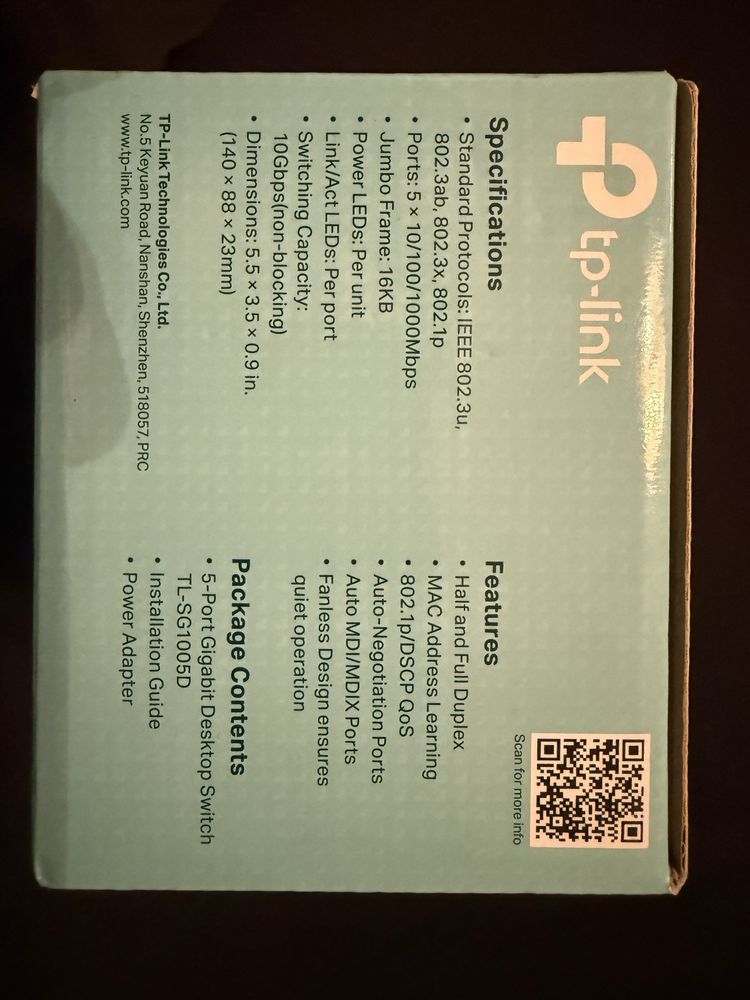 Switch TP-LINK TL-SG1005D