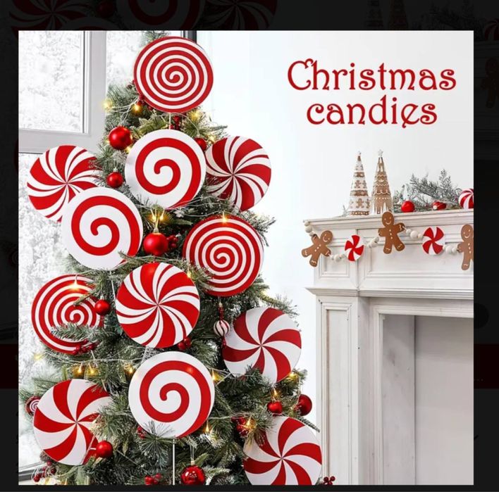 Новорічний декор на фасад чи всередені ( льодяники )