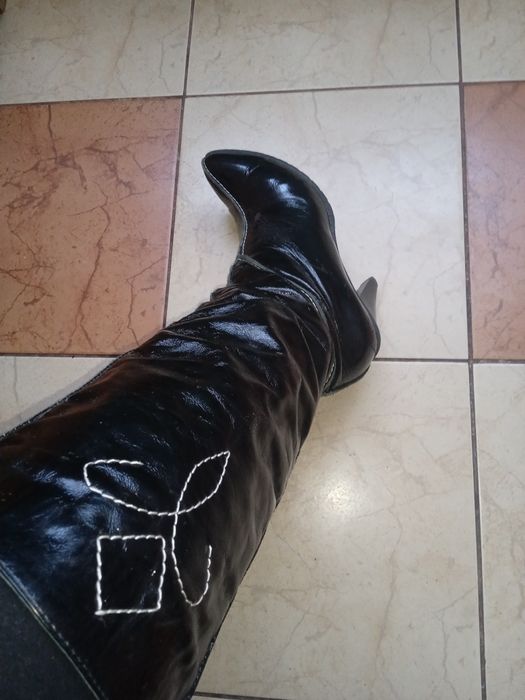 Зимові шкіряні сапожкі