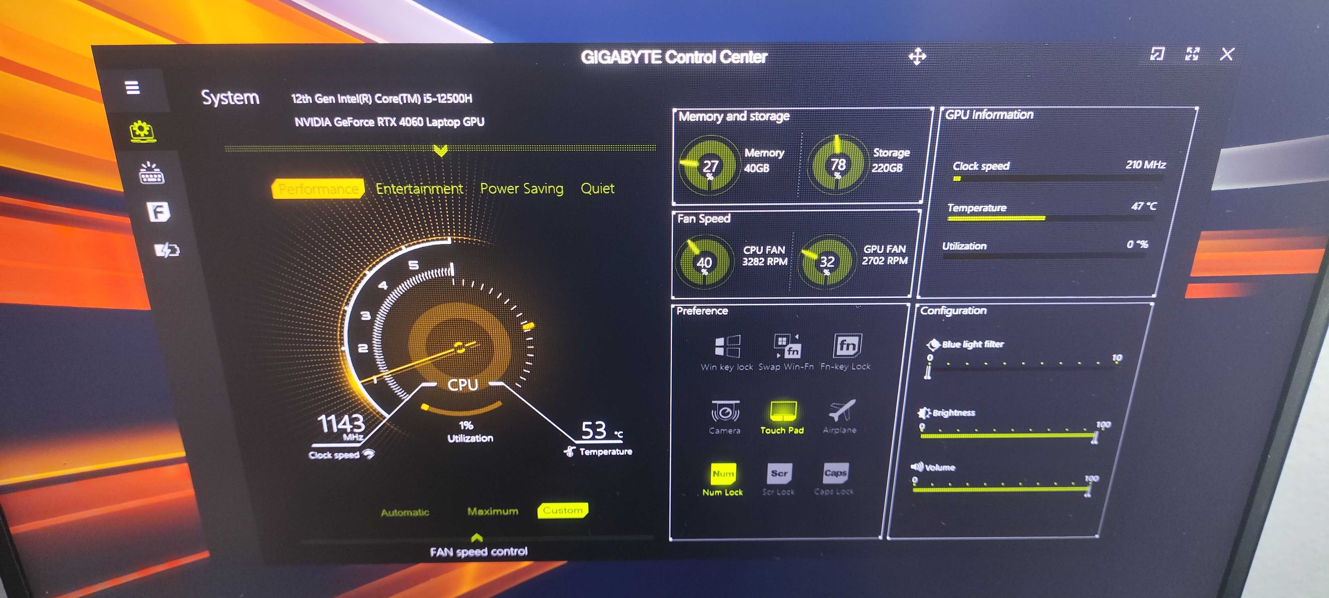 Notebook Gamer | i5 12500H | RTX 4060 |  40GB RAM  | SSD 500GB