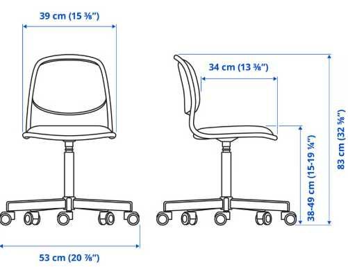 Cadeira p/secretária criança - Ikea - Ref. ÖRFJÄLL