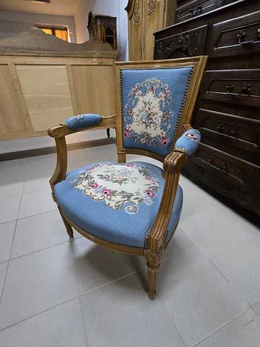 Klasyczny fotel tkanina Gobelin. Transport cały kraj.