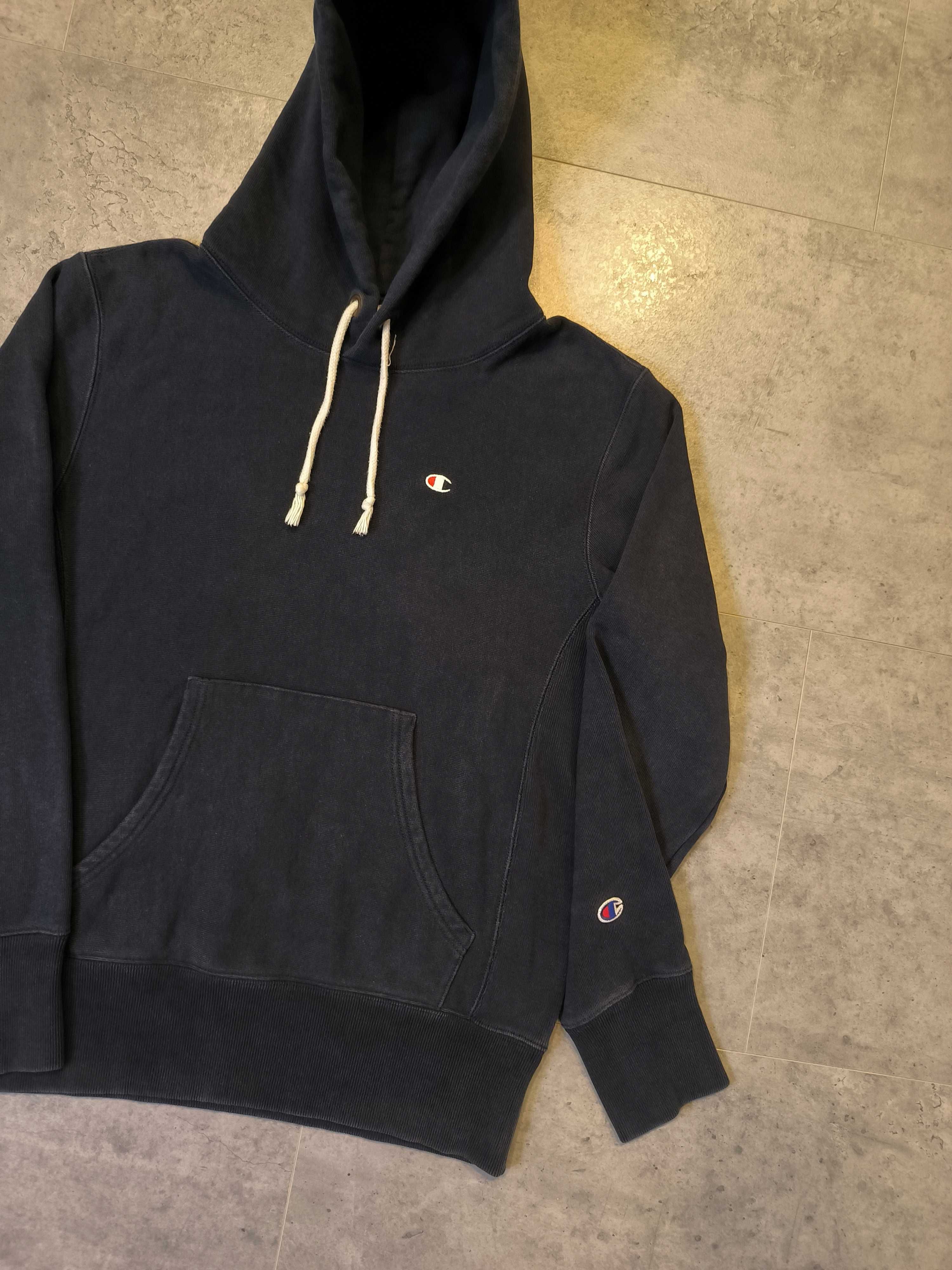 Bluza z Kapturem Hoodie Champion Małe Logo Reverse Weave RW