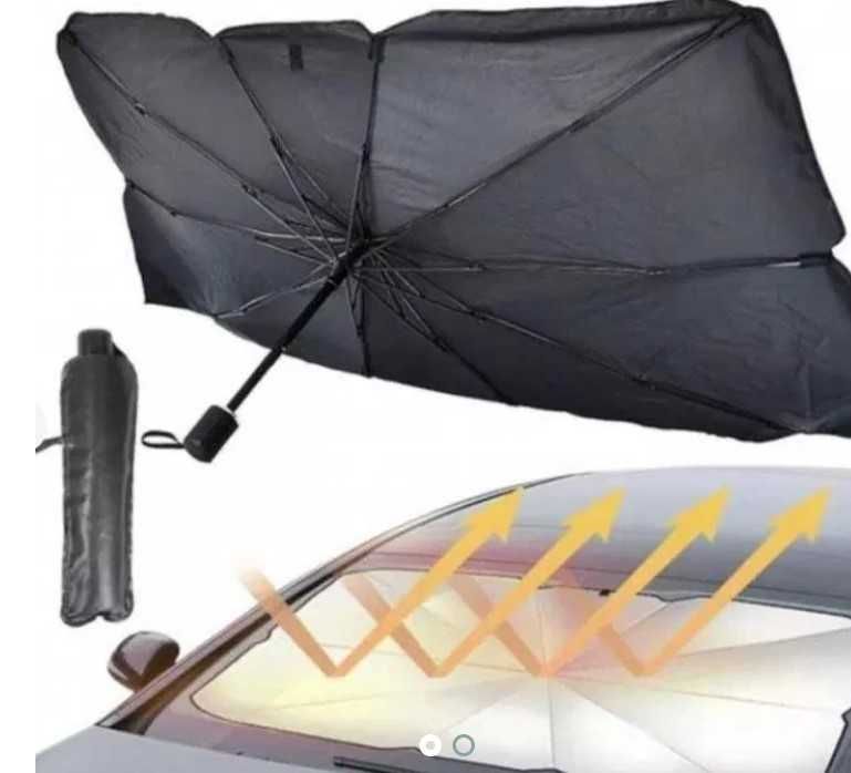 Солнцезащитный зонт для авто лобового стекла 79х127 см