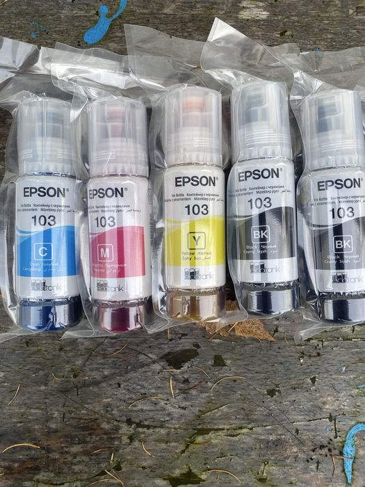 Oryginalne tusze do epsona 103 5 sztuk