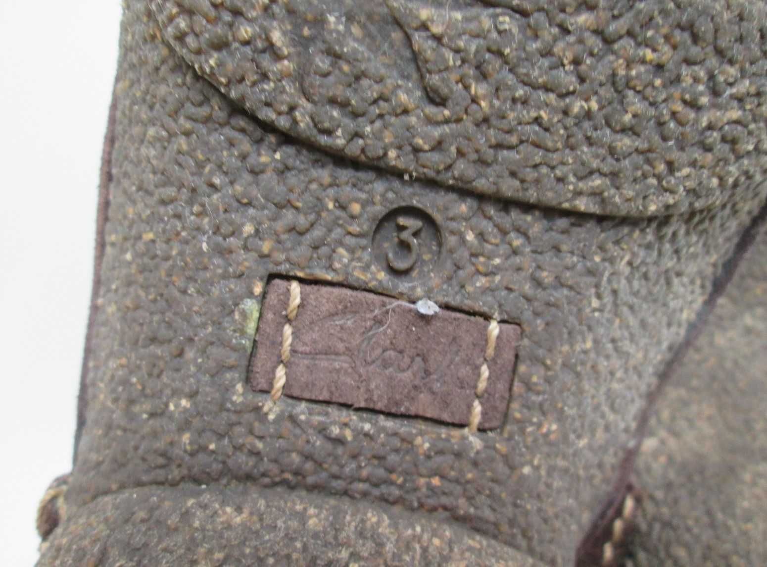 Clarks wysokie skórzane buty kozaki skóra zamsz  36