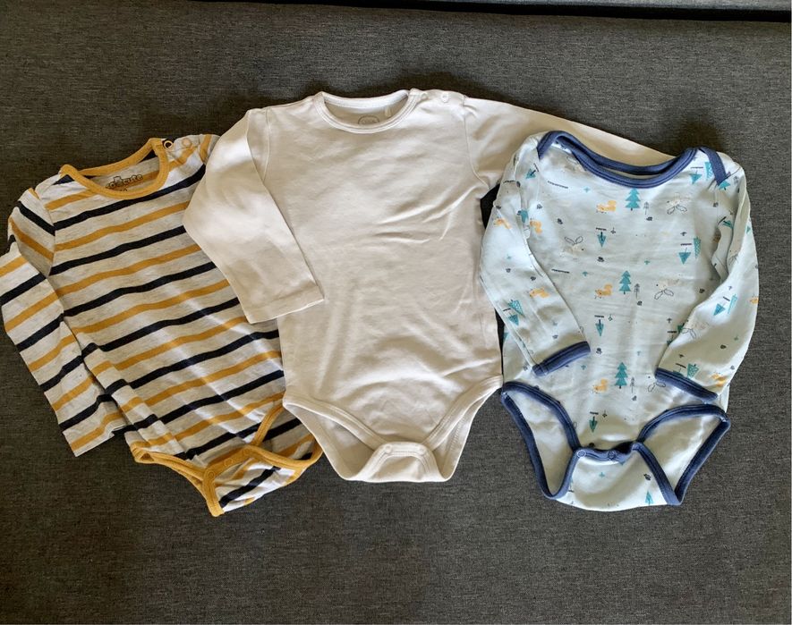 Pięciopak Zestaw, paka Body długi rękaw 80