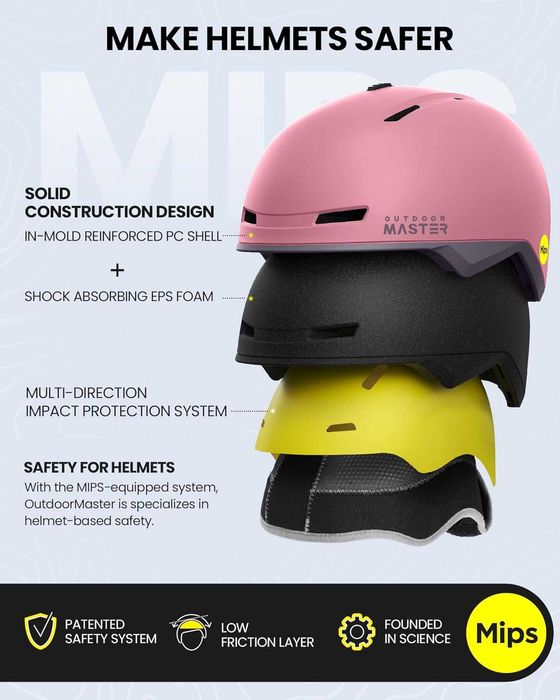 OutdoorMaster MIPS Kask narciarski snowboard M SPP444