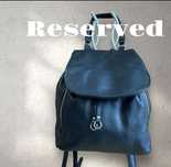 Reserved plecak czarny eko skóra stan idealny