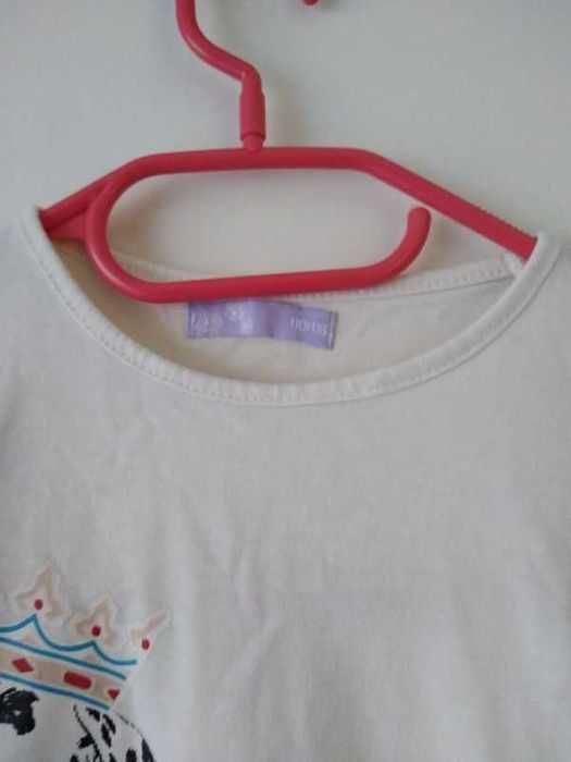 Dziewczęca bluzeczka z długim rękawem z dalmatyńczykiem rozm. 110/116