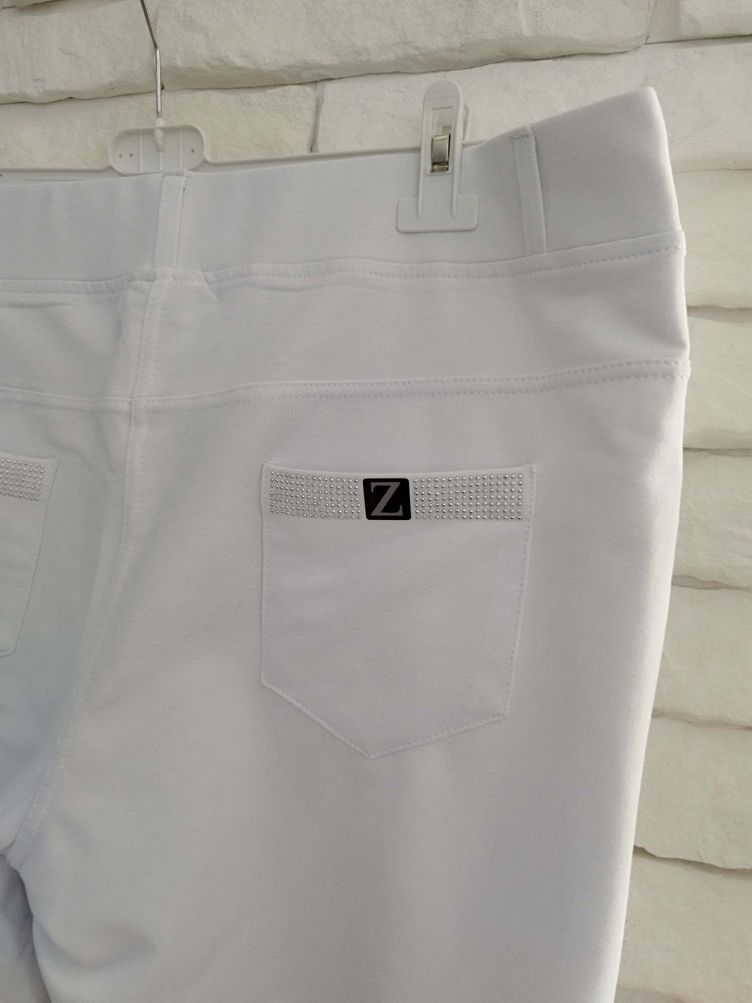 Zentex piękne eleganckie spodnie cyrkonie plus size 48 50