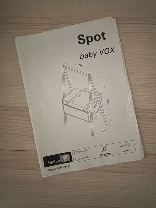 Komoda z przewijakiem (przewijak) + nakładka na komodę Vox Baby Spot