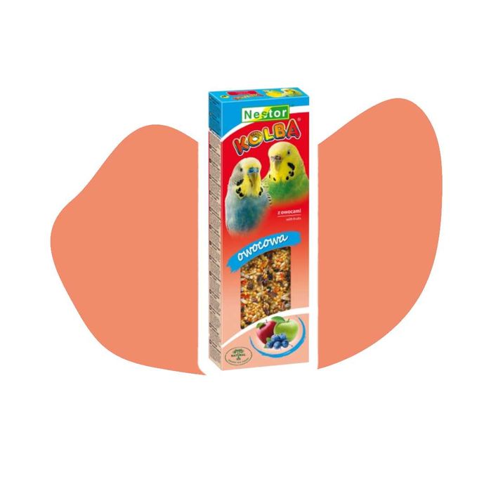 Nestor kolba Classic Małe papugi Owocowa 2szt z owocami