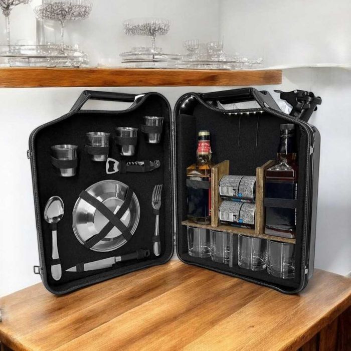 Подарунок чоловікові каністра бар 20 л +ПІДСВІТКА, Канистра бар