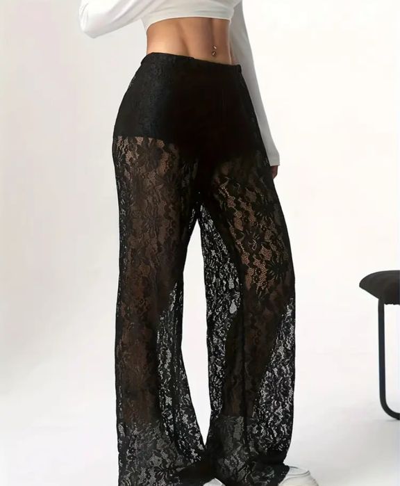 Жіночі мереживні широкі штани