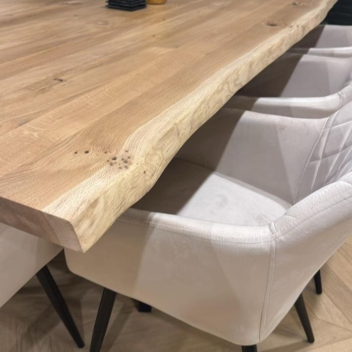 Stół rozkładany stolik drewniany nowoczesny LOFT Industrial lity dąb