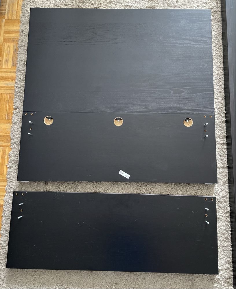 Łóżko Ikea Malm czarnobrąz 90x200 - rama
