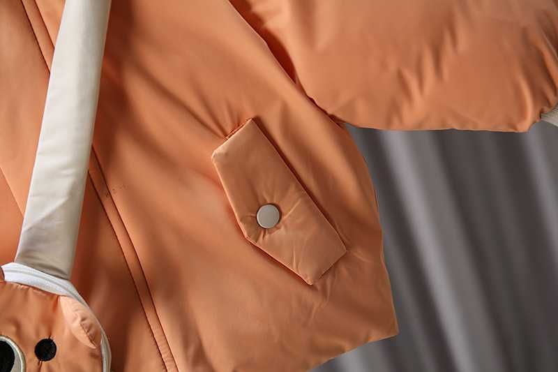 Куртка зимова з вушками + бананка 116р ( 5-6 років)