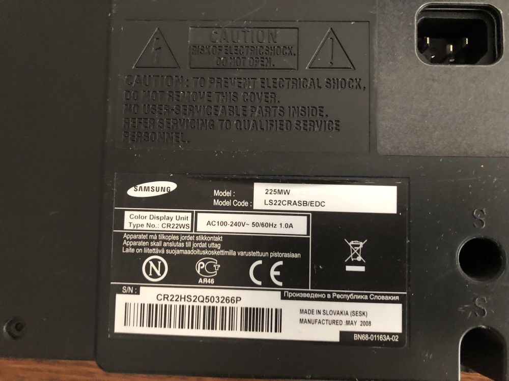 Telewizor Samsung 225MW na czesci