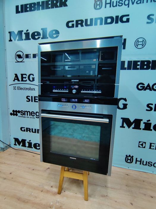 Шикарний чорний комплект SIEMENS™ Духовка та мікрохвильова піч. Ідеал
