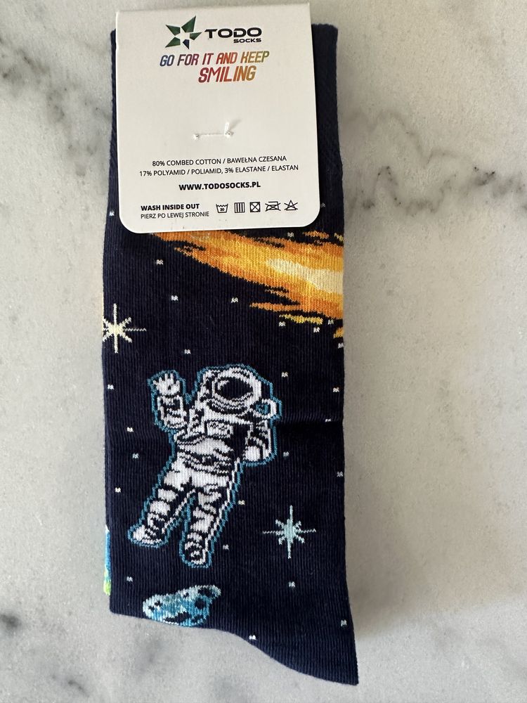 Skarpetki Todo Socks 43-46 Kosmos, Planety, Astronauta