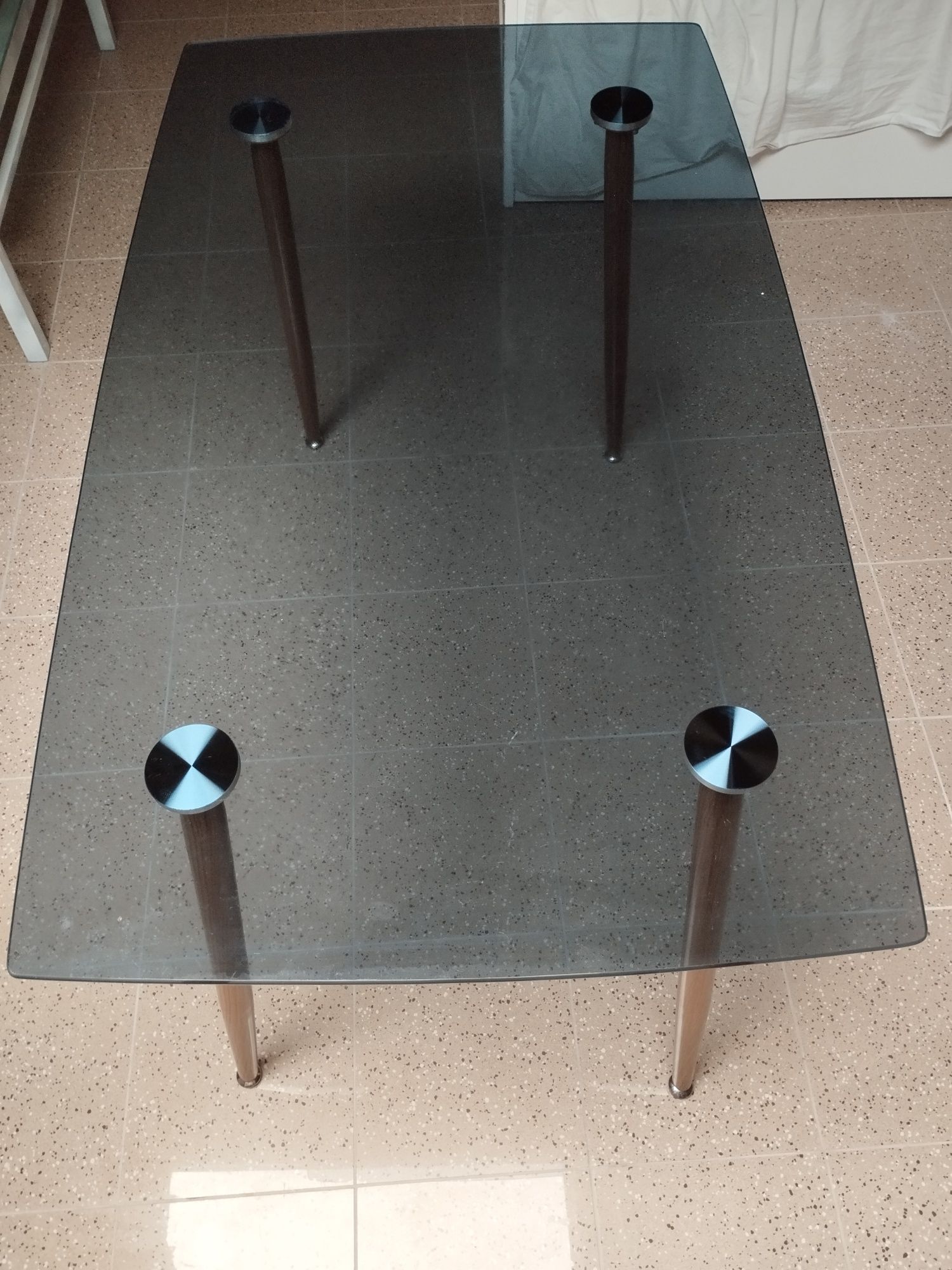 Mesa de vidro 1.20 x 70 cm