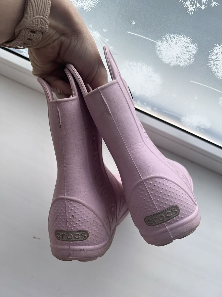 Crocs c10 для дівчинки чоботи