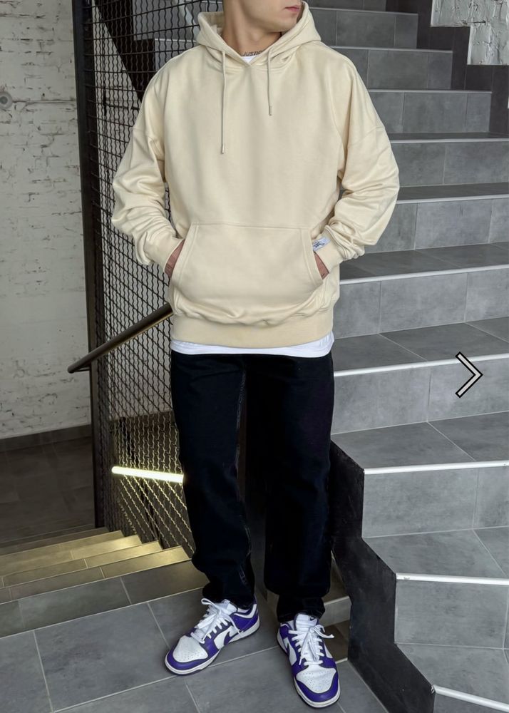 Худі basic milk oversize [STAFF]
