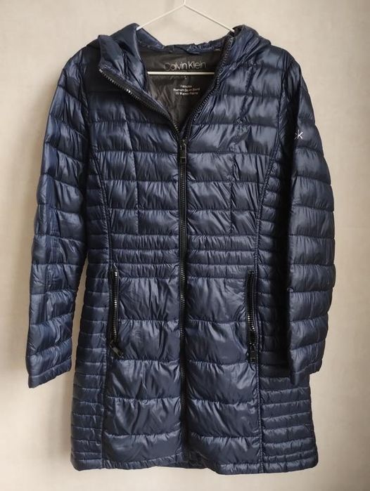 Calvin klein легкий мікропуховик пуховик down packable з капюшоном