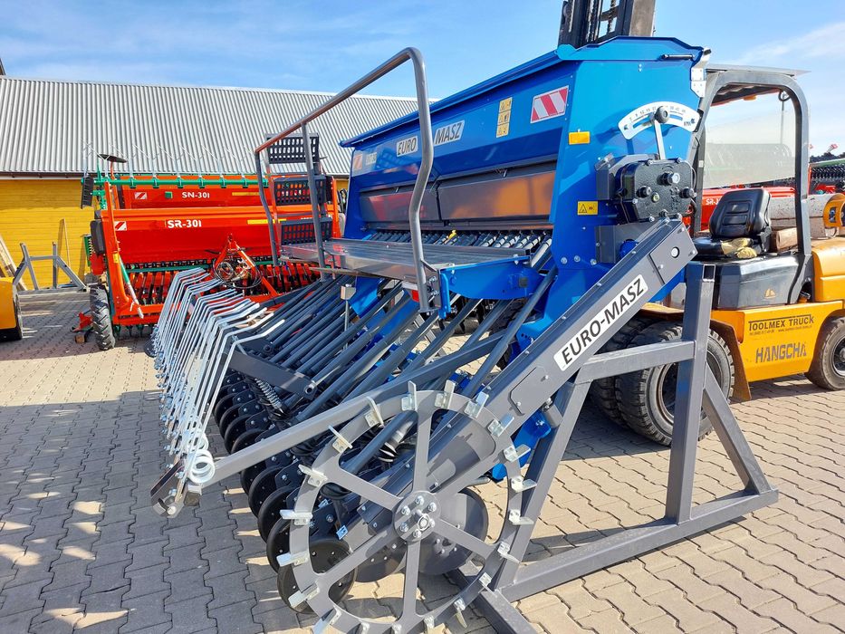 Siewnik Zbożowy Agregat Zestaw Uprawowo-Siewny EURO-MASZ 3m talerzowy