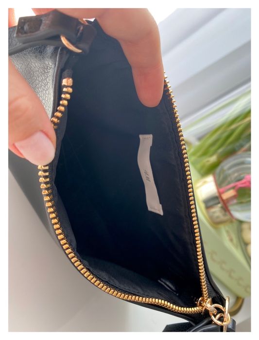 H&M czarna torebka nowa złoty zamek