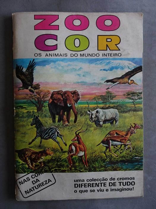 Caderneta de cromos Zoo Cor Os animais mundo inteiro faltam 143 cromos
