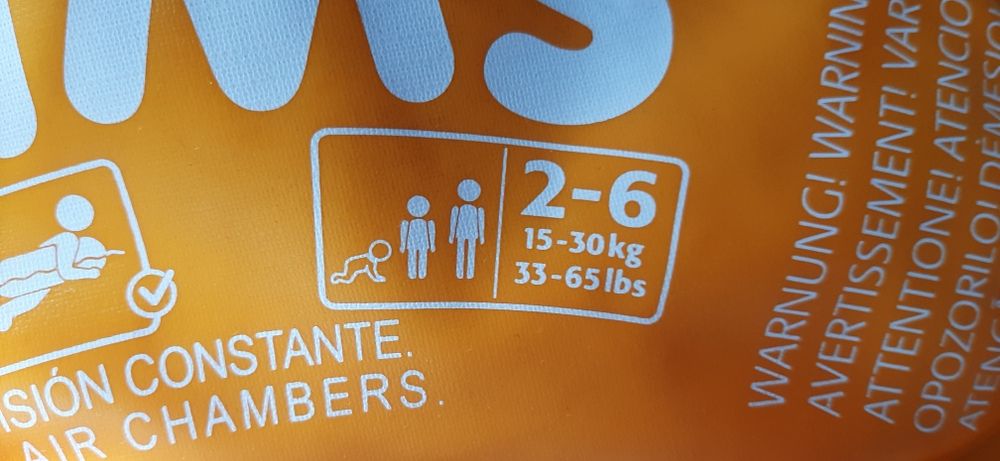 Koło do nauki pływania Swimtrainer pomarańczowe 15-30 kg