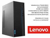 NOWY Komputer PC Lenovo GTX 1660 TI, Intel i5, 16GB, 512GB SSD, Win 10