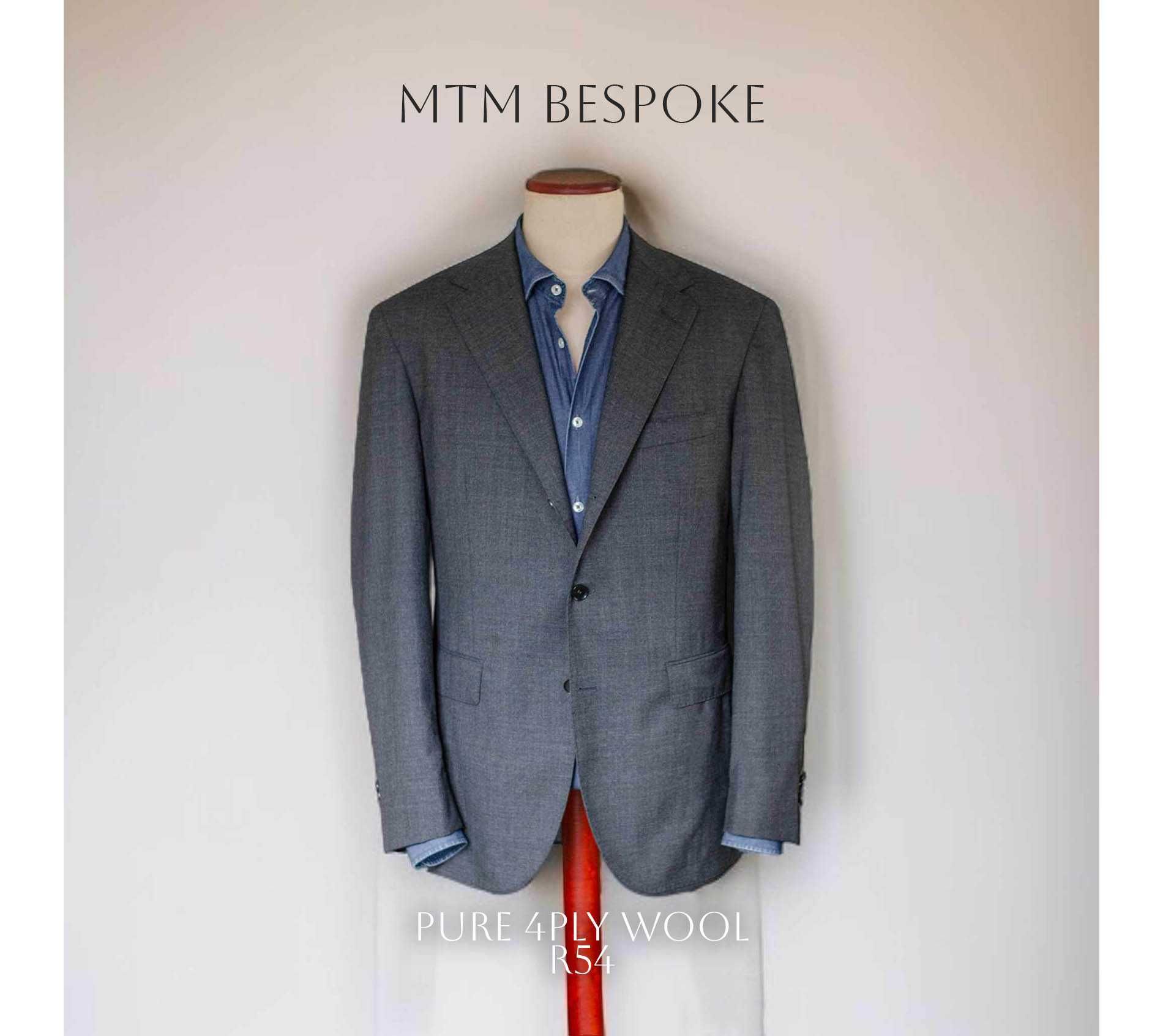 Marynarka Bespoke, MTM r54, half canvas, Manufactum, 100% wełna 4ply