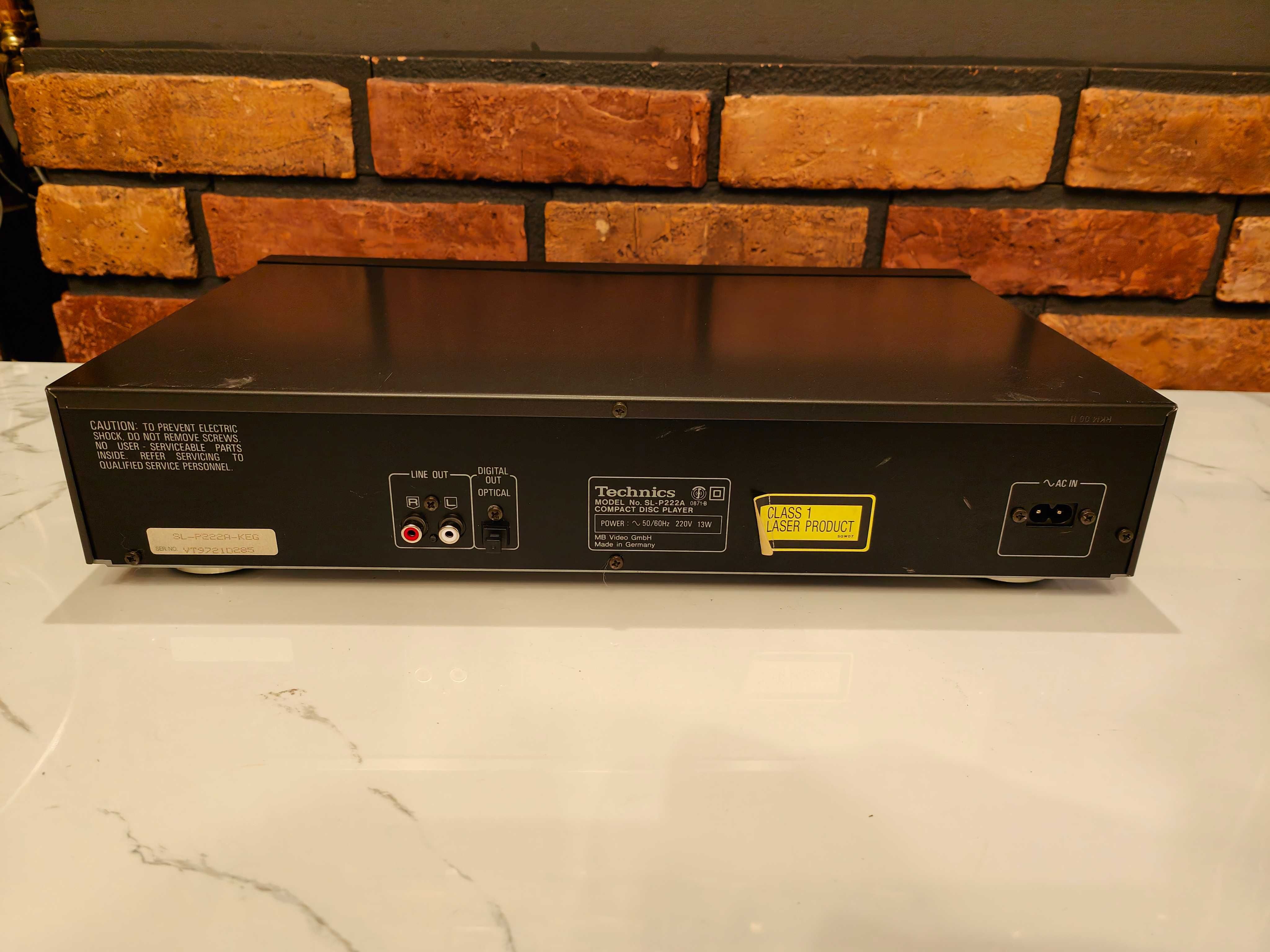 TECHNICS SL-P222A ! Znakomity odtwarzacz CD Vintage ! TOP