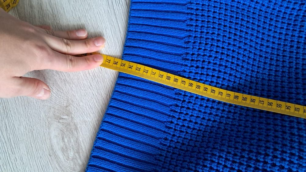 Sweter golf oversize chabrowy damski Angelo Gianni r. M 100 % bawełna