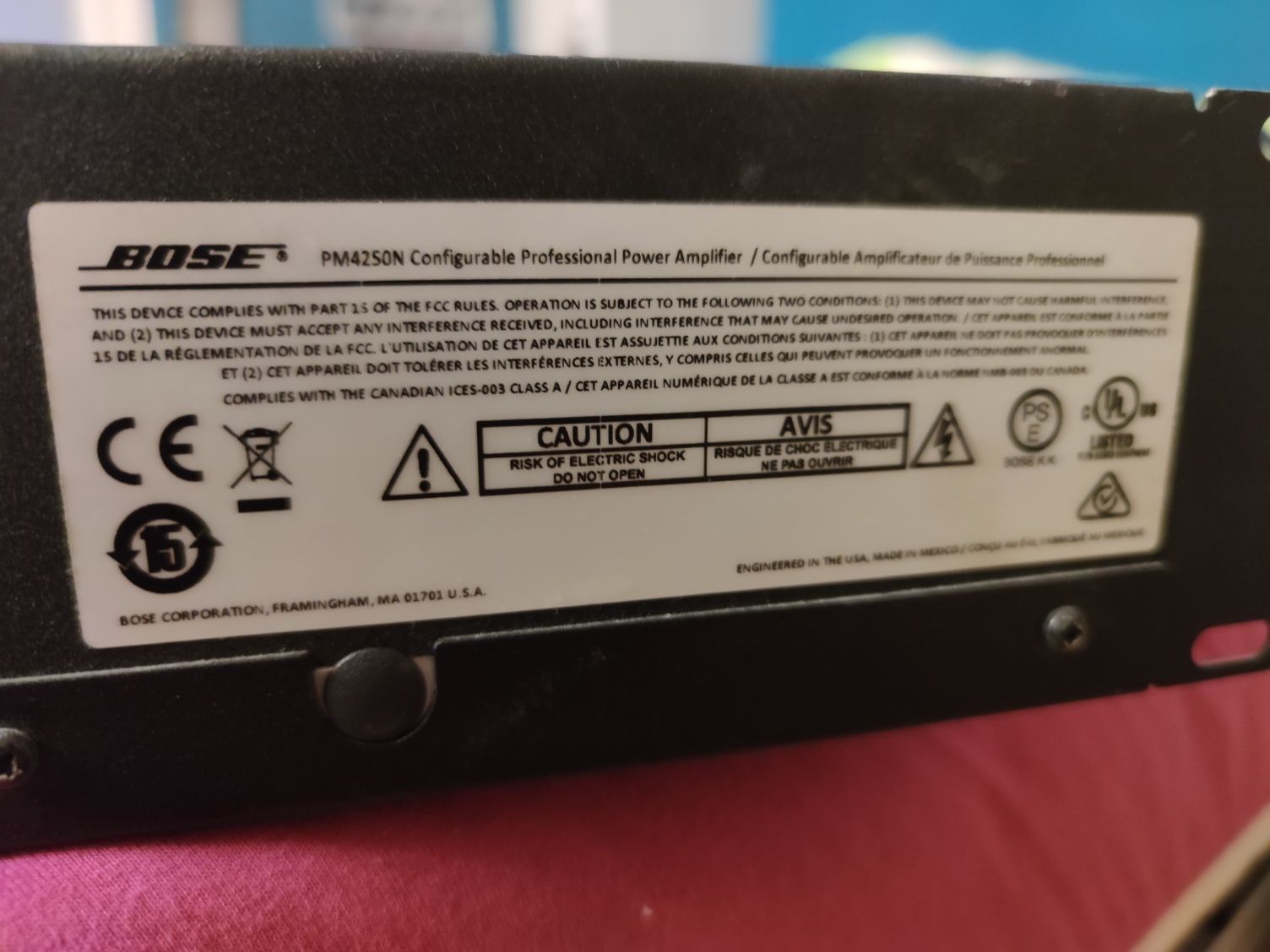 Bose Profesjonalny wzmacniacz mocy PM4250