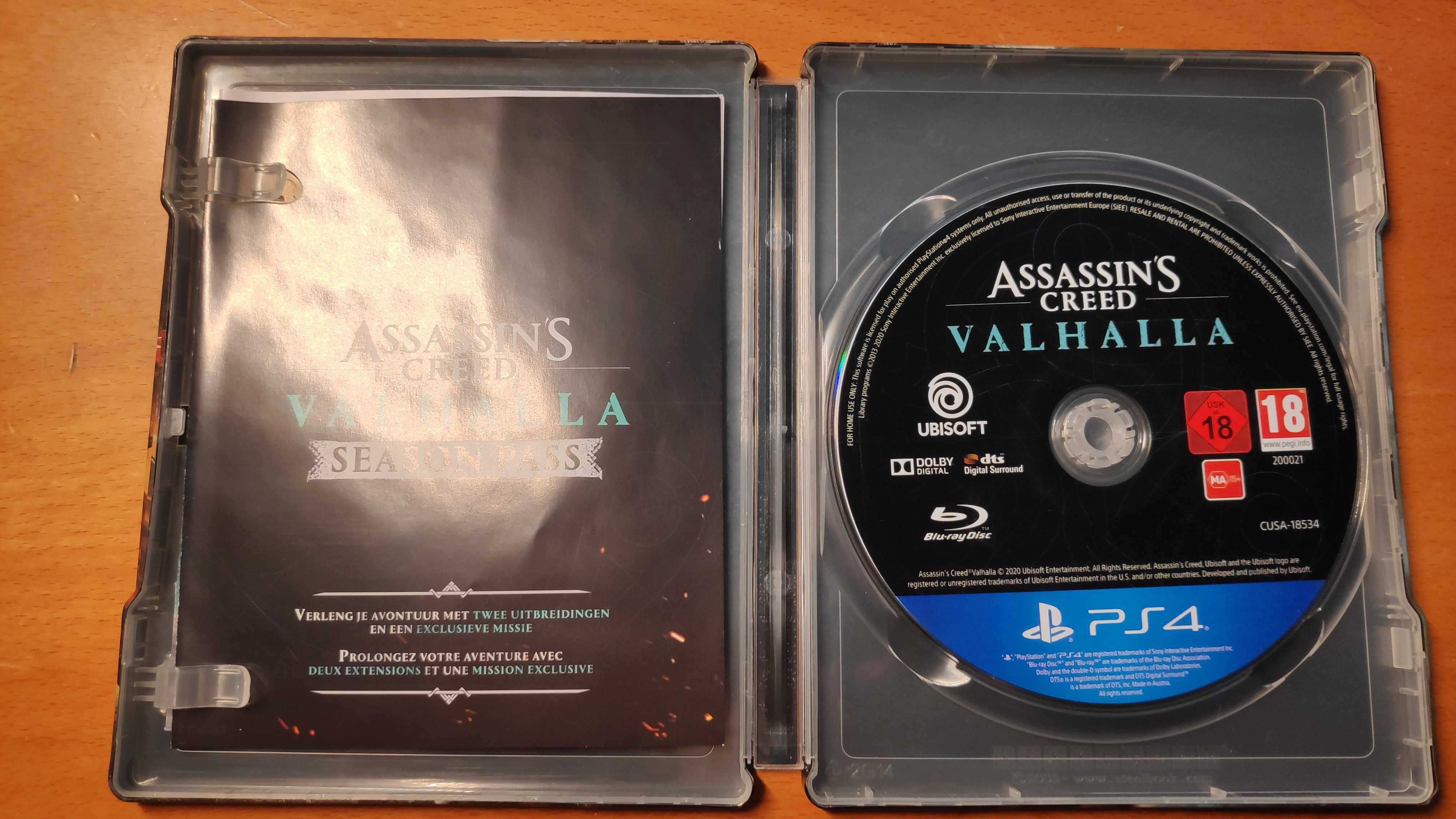 Assassin's Creed Valhalla (PS4) + Steelbook