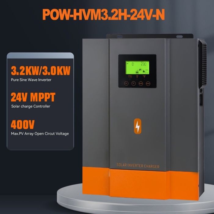 Инвертор гибридный POWM POW-HVM3.2H-24V-N 24B 3000 Вт  с аккумулятором