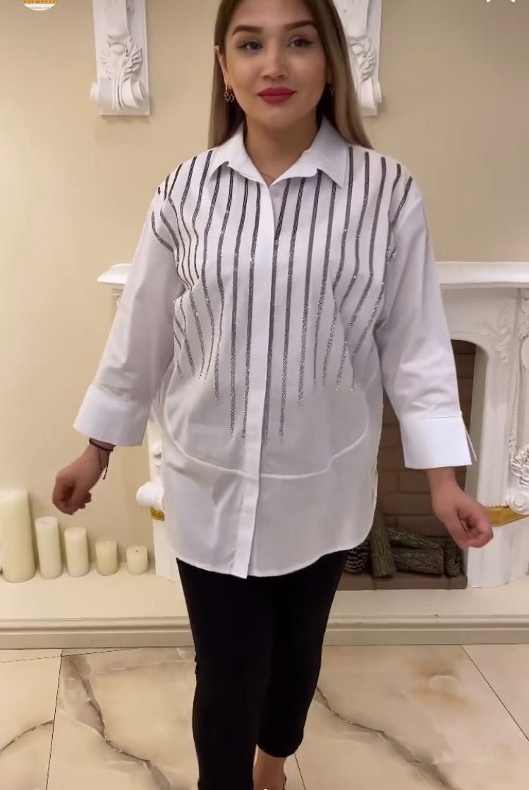 Жіноча якісна сорочка Kazee Туреччина 50, 52, 54, 56 розмір