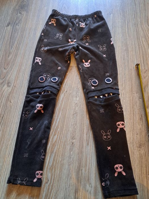 Spodnie leginsy welur zombie dash 134 128